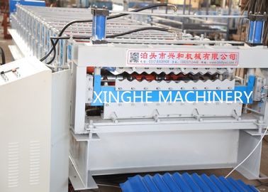 Trung Quốc Double Layer Roll Forming Machine , Metal Roofing Corrugated Steel Sheet Wall Panel Tile Making Machine nhà cung cấp